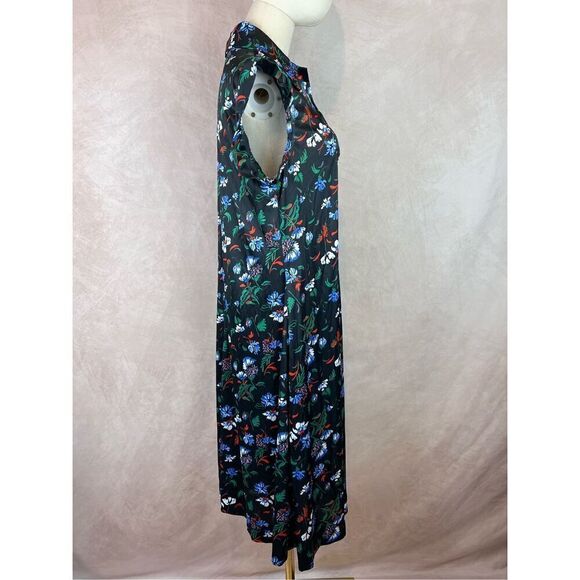 Vintage 1970s Mod Floral Dress with Dagger Collar - Picture 7 of 8